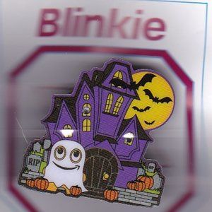 Amazon PECCY Halloween Haunted House with Flashing Lights Employee Pin